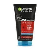 Garnier Чиста шкіра Актив 3в1 гель, скраб, маска з вугіллям 150мл