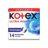 Kotex Ultra прокладки нічні dry 14 шт.