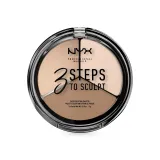 NYX Professional Makeup 3 Step to Sculpt палітра для контурування 01 Fair ** 5г