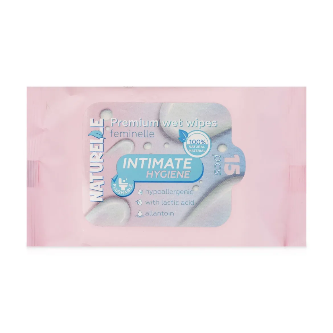 Naturelle вологі серветки д/інтимної гігієни Premium 15 шт.