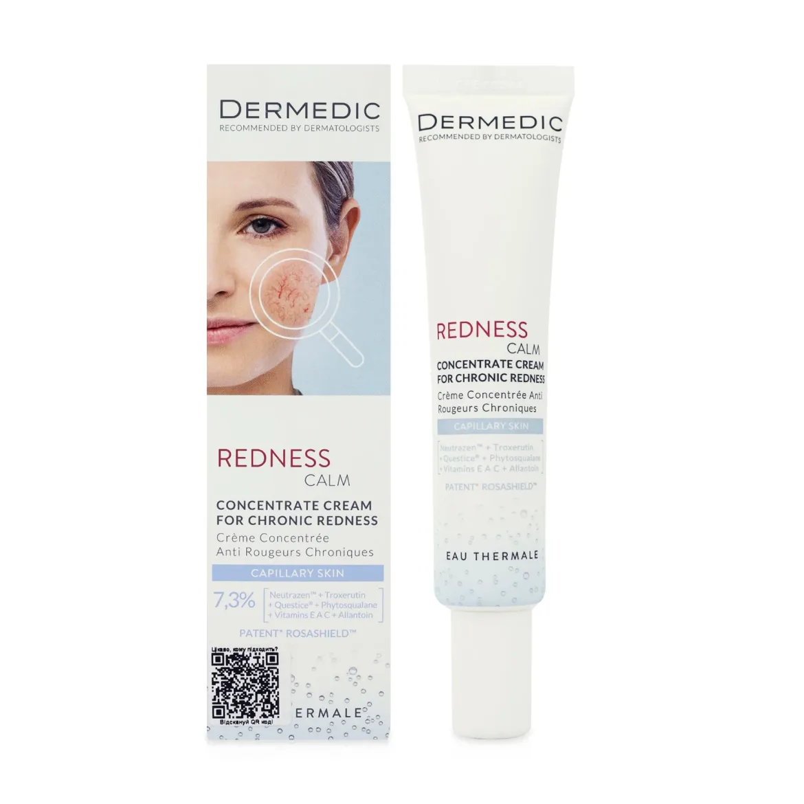 Dermedic REDNESS CALM крем-концентрат для шкіри з куперозом 40мл