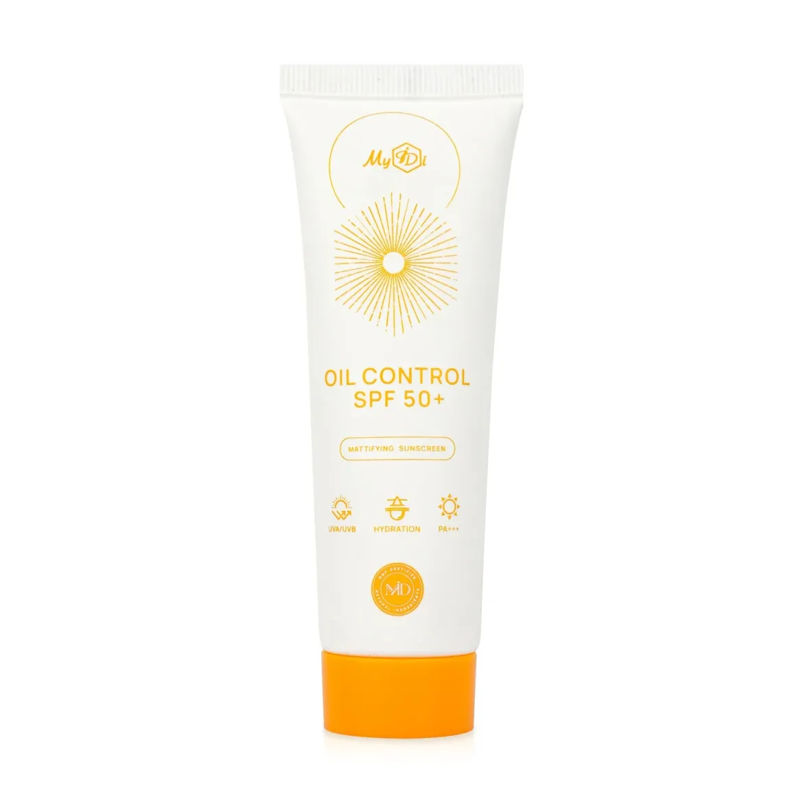 MyIDi сонцезахисний крем для обличчя матуючий для проблемної шкіри SPF50