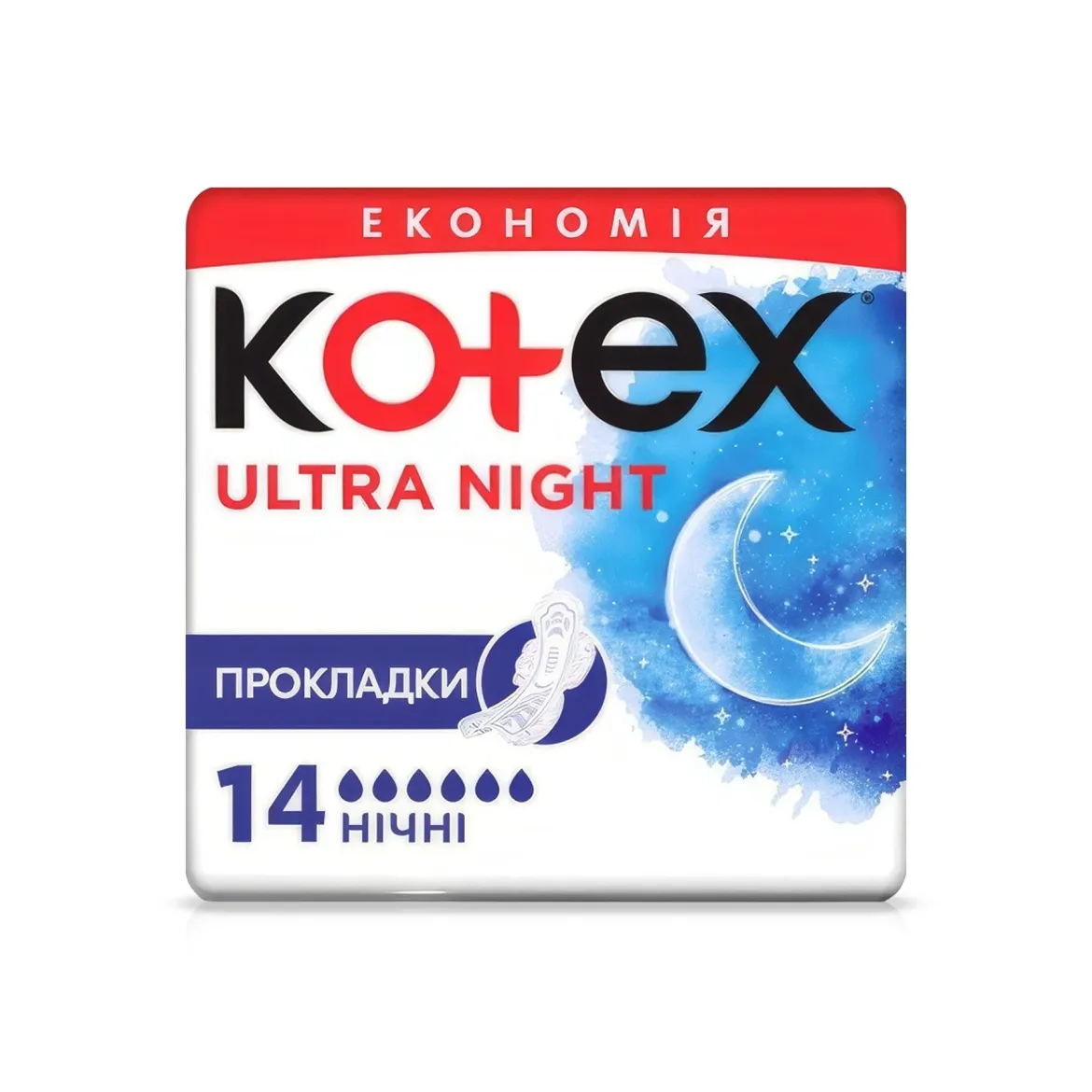 Kotex Ultra прокладки нічні dry 14 шт.