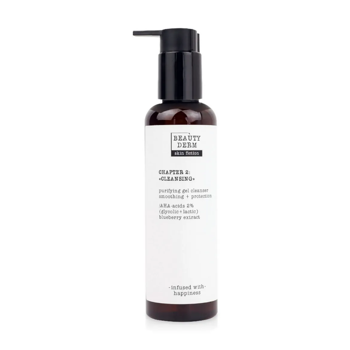 Beauty Derm SkinFiction гель для вмивання очищаючий з AHA-кислотами і чорницею 200мл