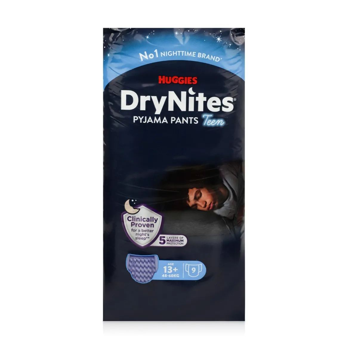 Huggies DryNites трусики дитячі 13+ років для хлоп. 9 шт.