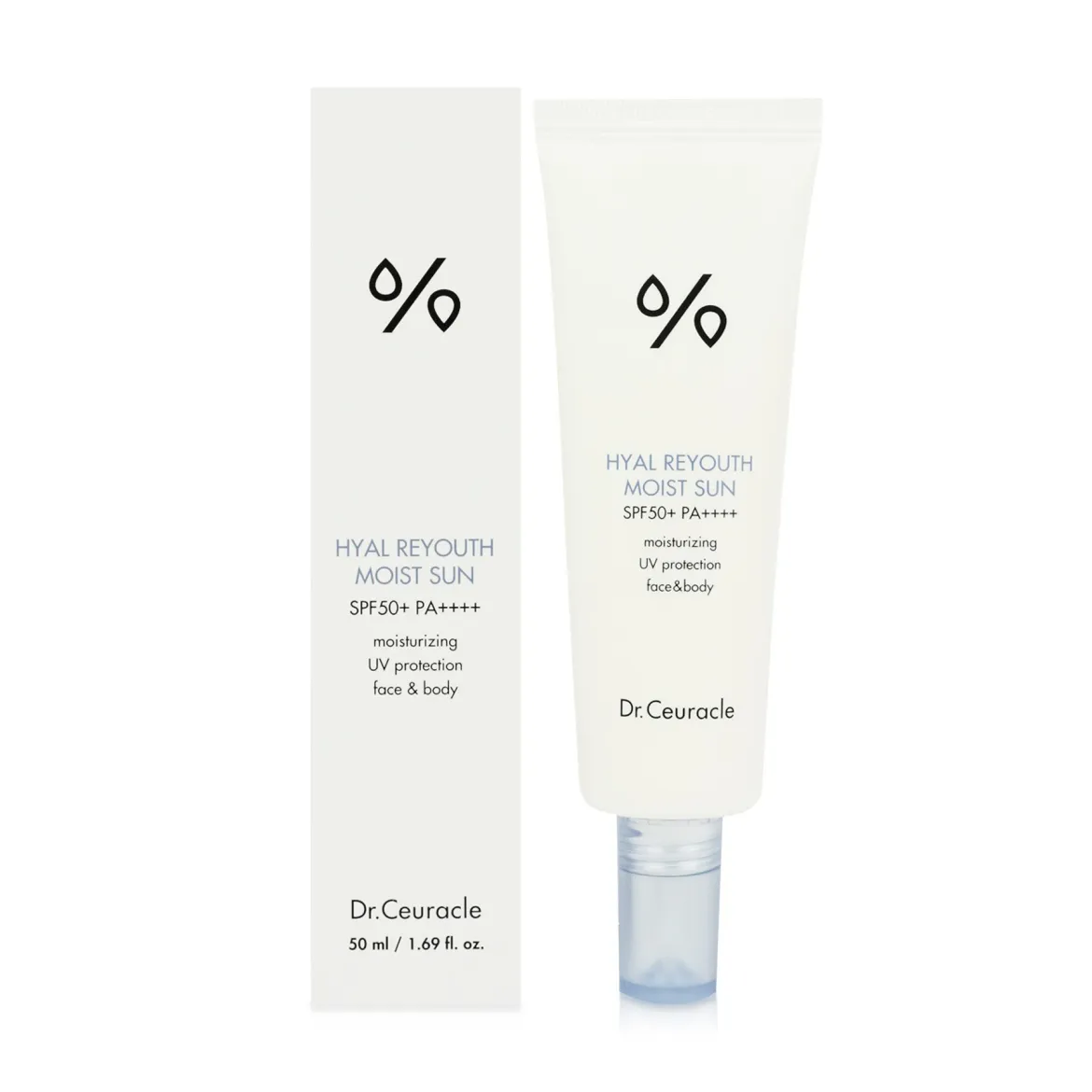 Dr. Ceuracle Hyal Reyouth сонцезахисний крем для обличчя зволожуючий SPF50 50мл