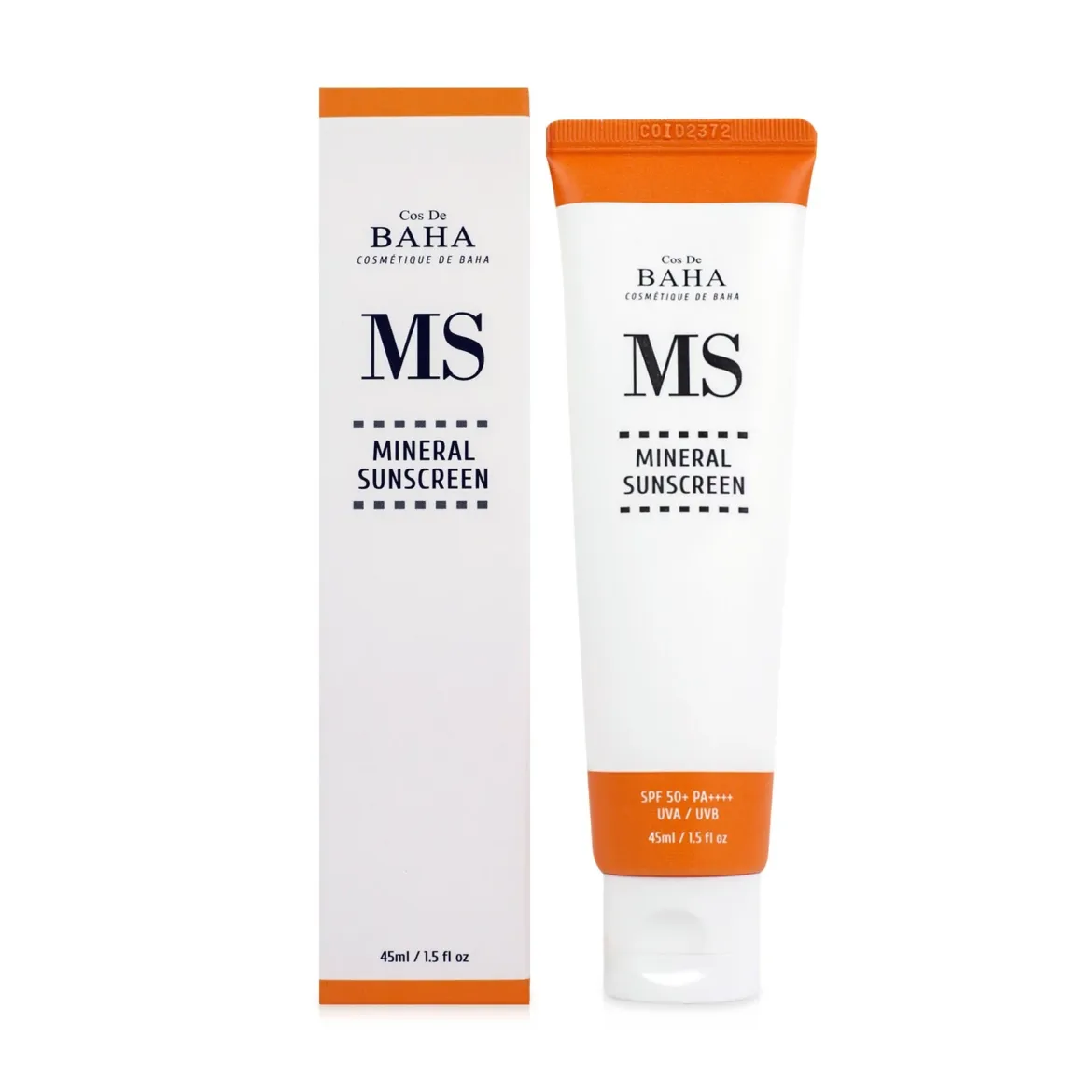 Cos De Baha сонцезахисний крем для обличчя мінеральний SPF50 45мл