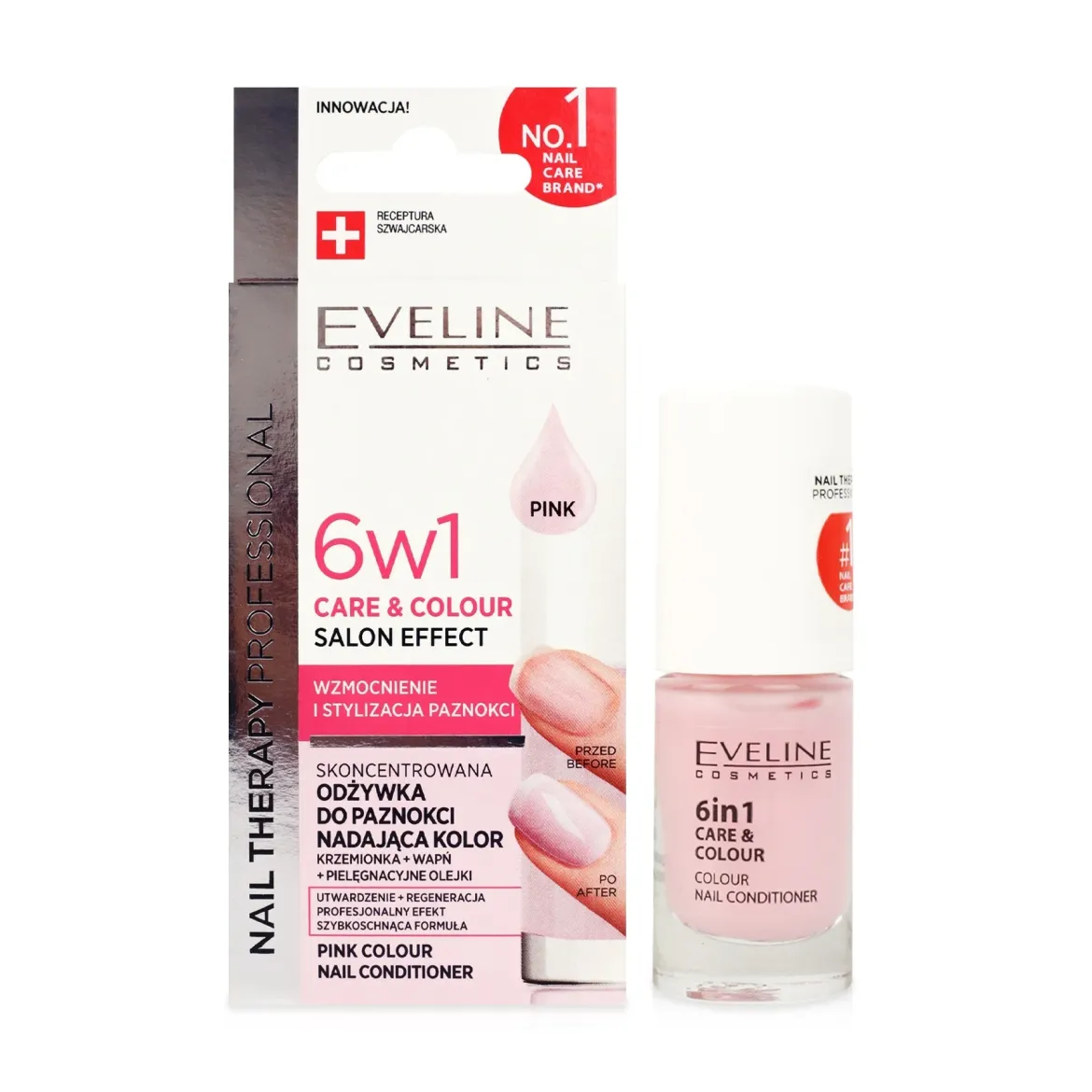 Eveline Cosmetics засіб профілактичний сироватка Pink 6 в 1 для підсилення кольору 5мл