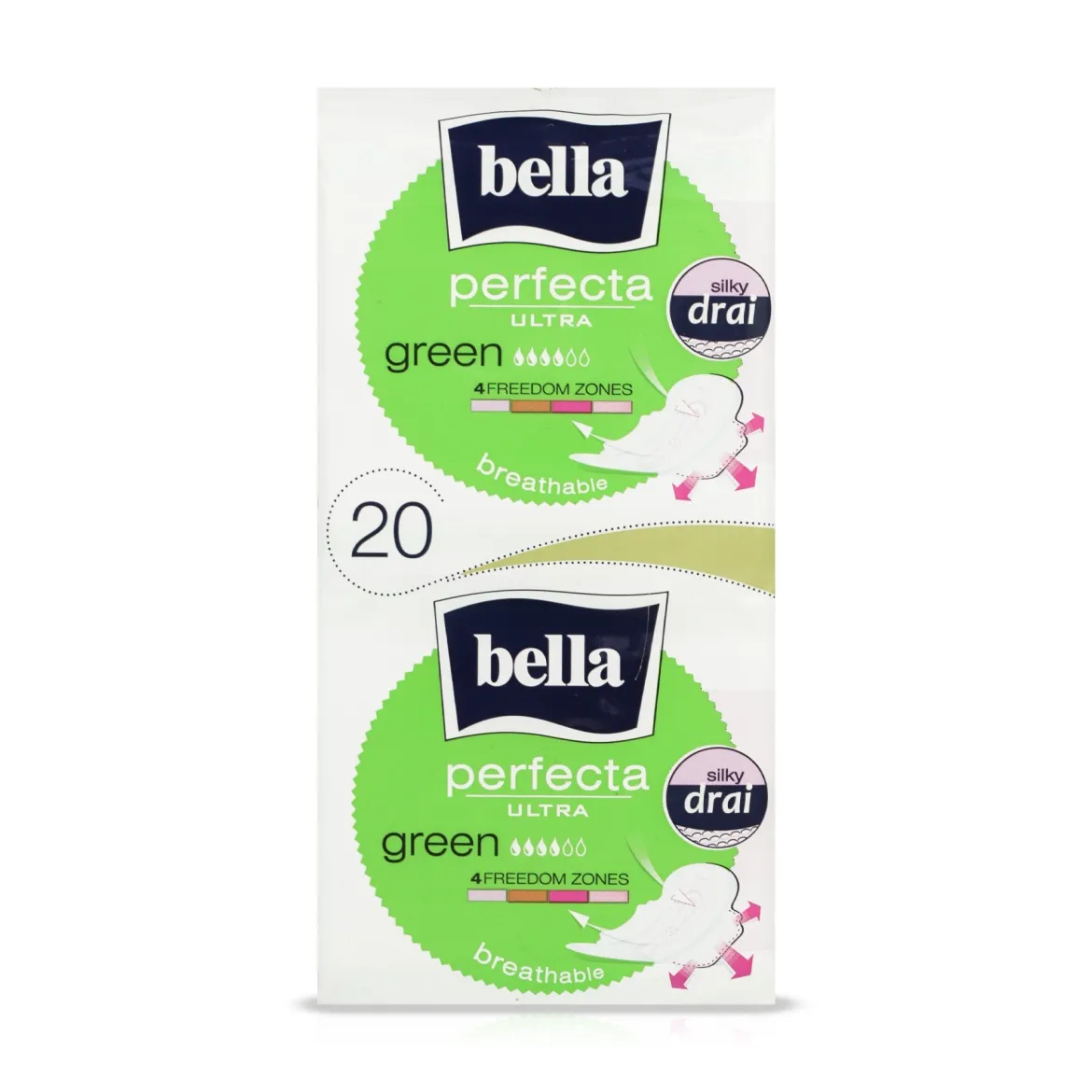 Bella Perfecta ULTRA прокладки green silky drai 20 шт.