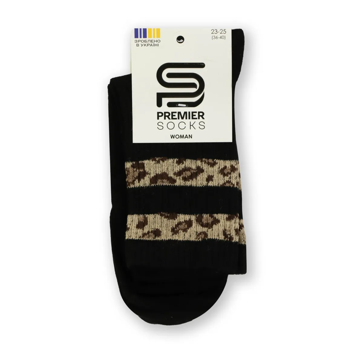 Premier Socks шкарпетки жіночі високі 14B35/1R леопард