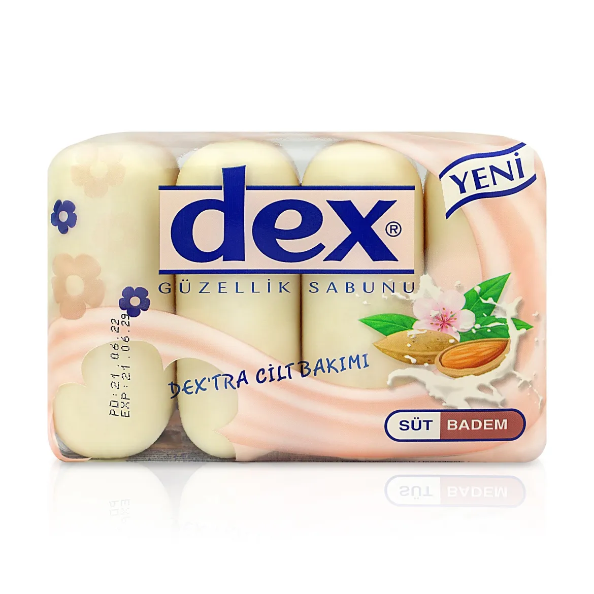 Dex мило екопак Milk-Almond 85г 4 шт.
