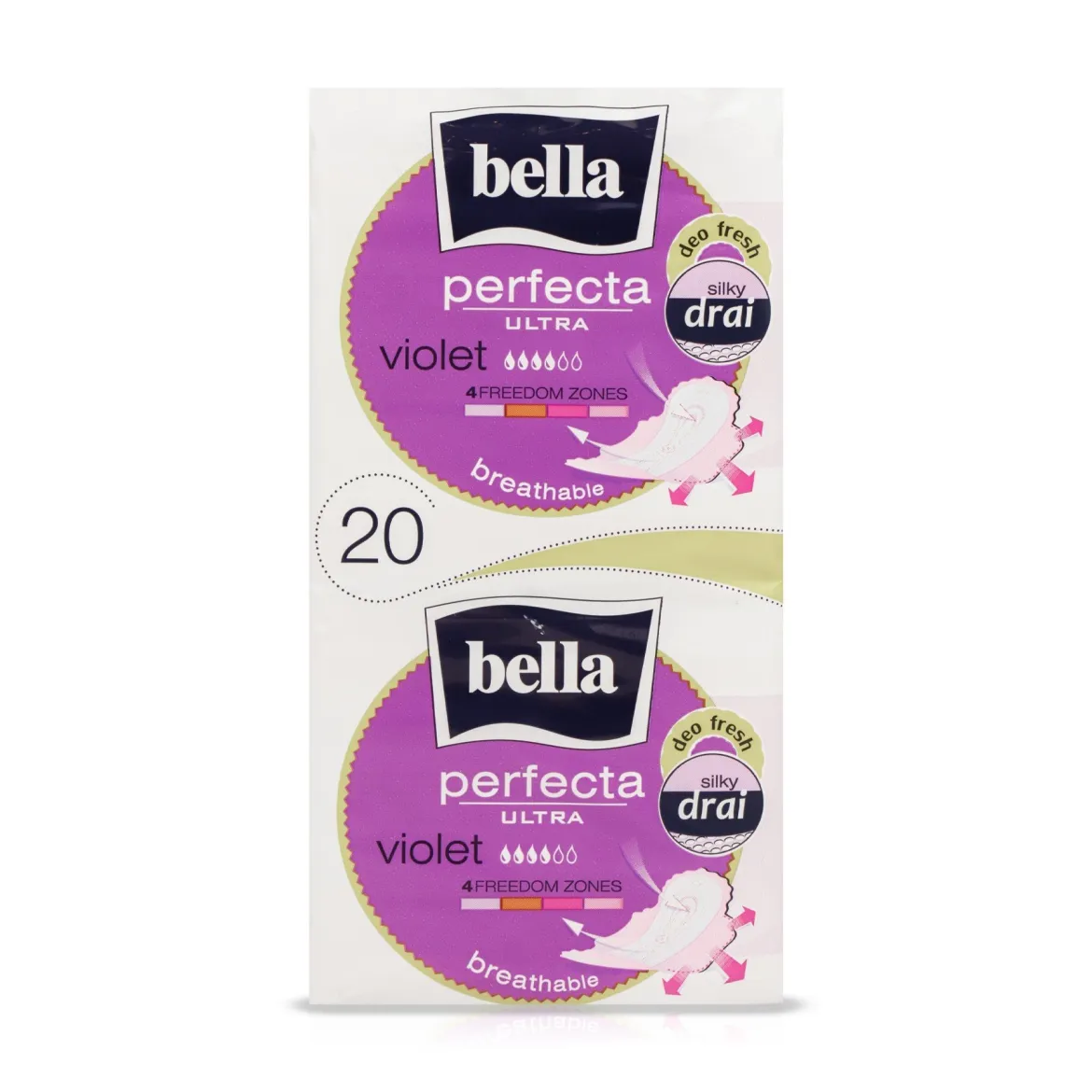Bella Perfecta ULTRA прокладки violet silky drai deo 20 шт.