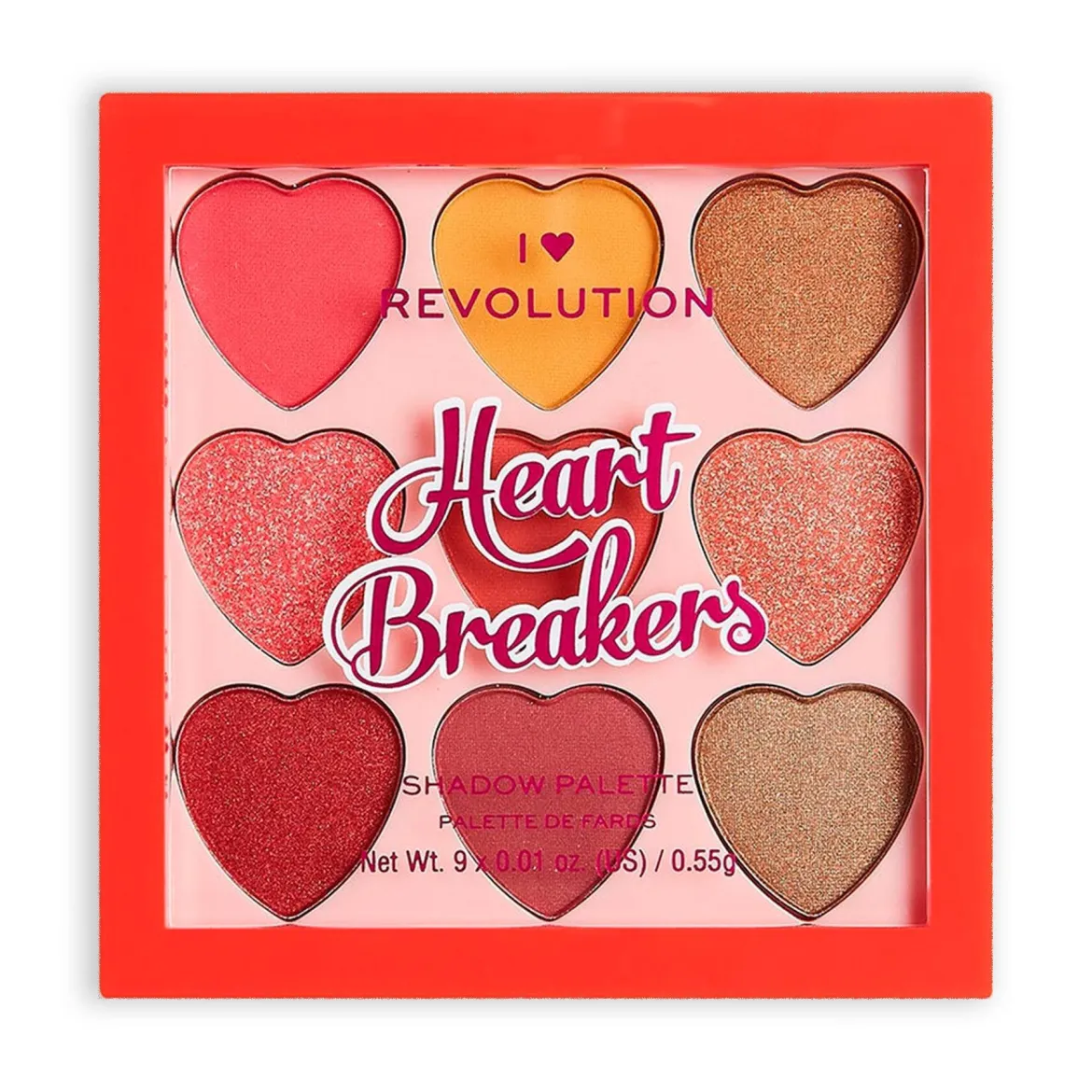 I Heart Revolution Heart Breakers палітра тіней Courage