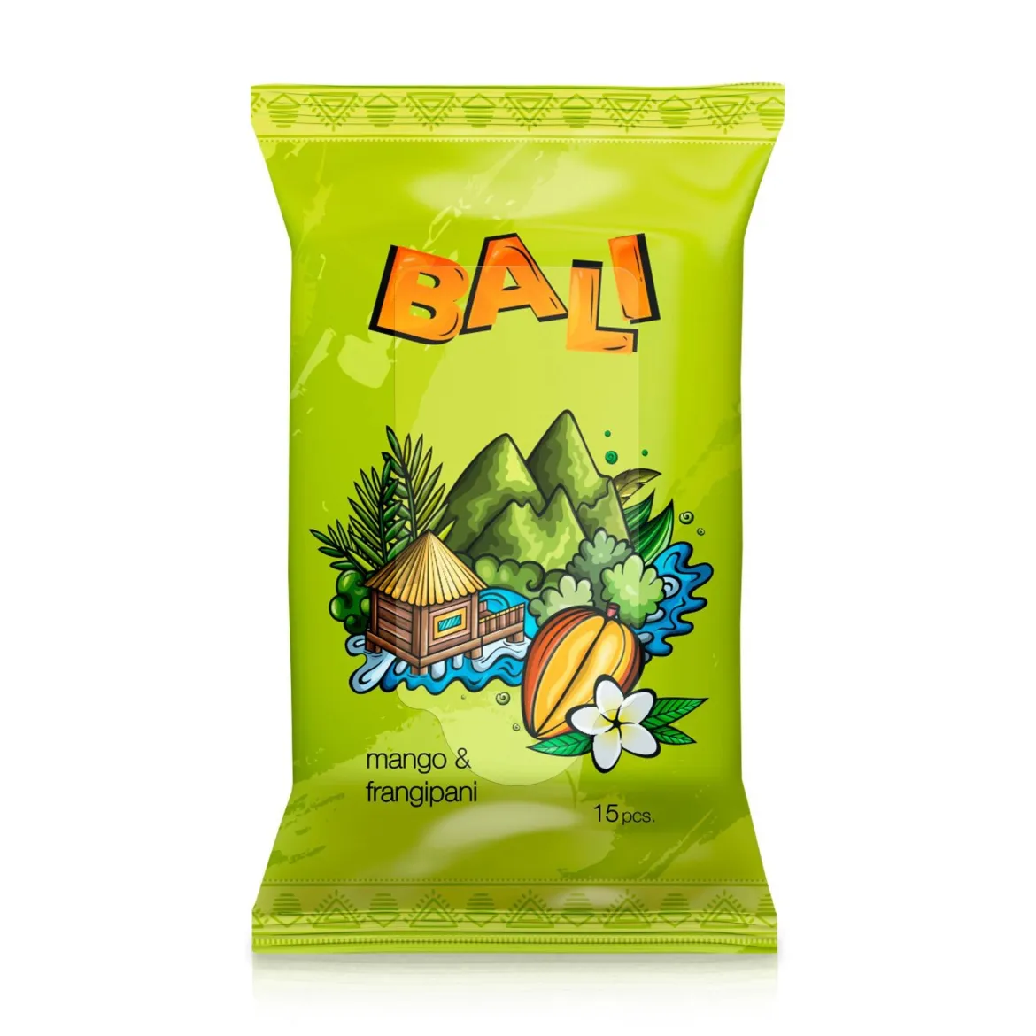 La Strada Bali вологі серветки Anticeptical, манго франжип* 15 шт.