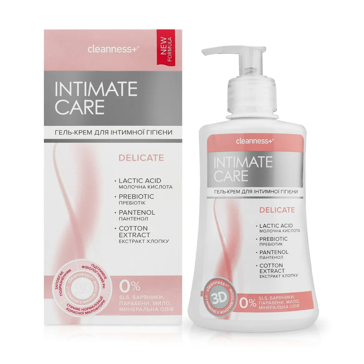 Cleanness+ Intimate Care гель-крем для інтим.гігієни Delicate 310мл