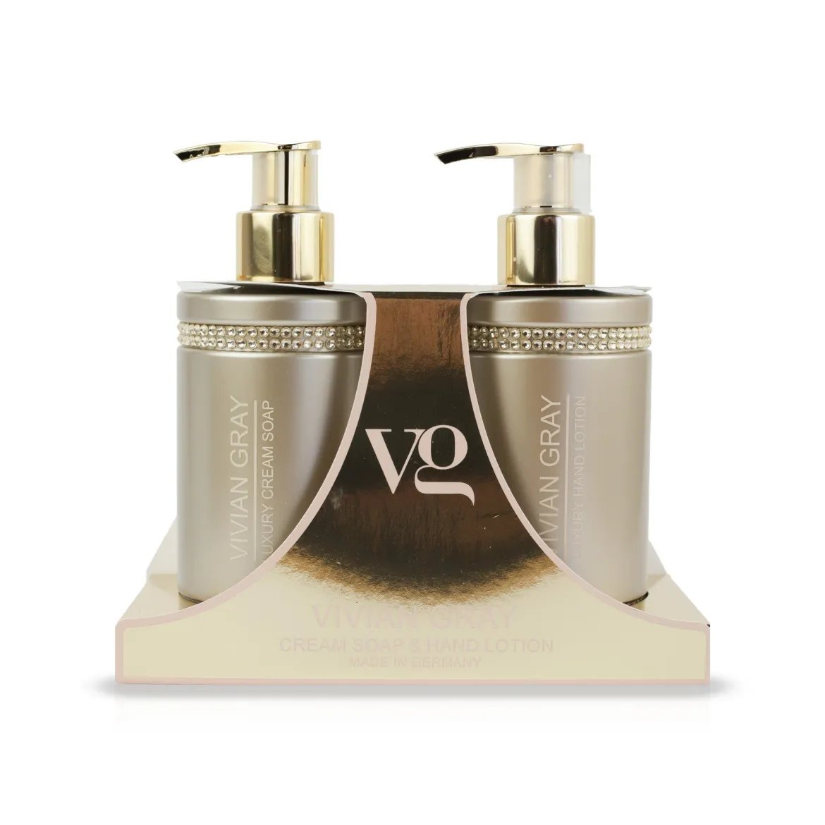 VivianGray Brown Crystal набір рідке мило та лосьйон для рук 2*250мл
