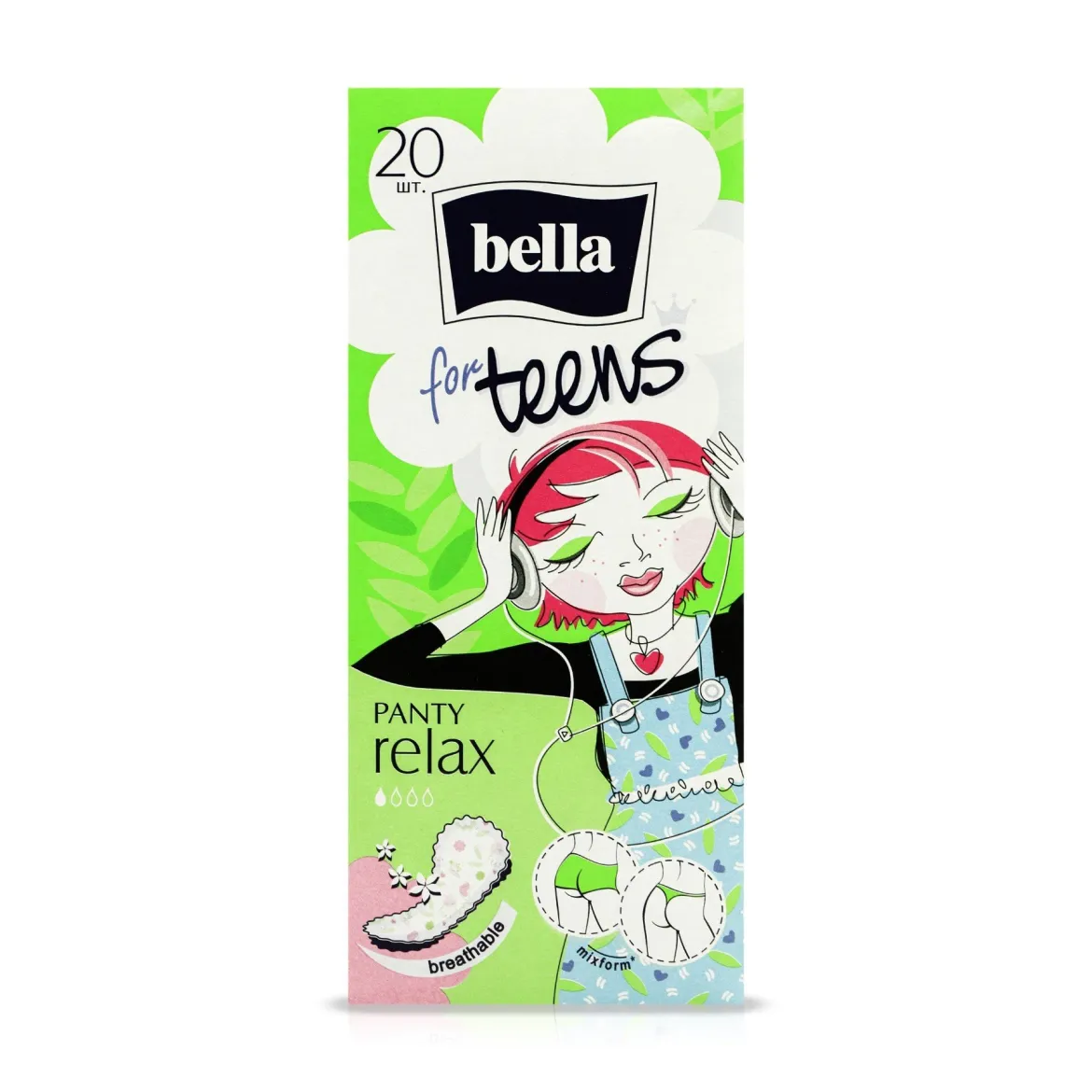 Bella for teens щоденні прокладки Panty relax 20 шт.