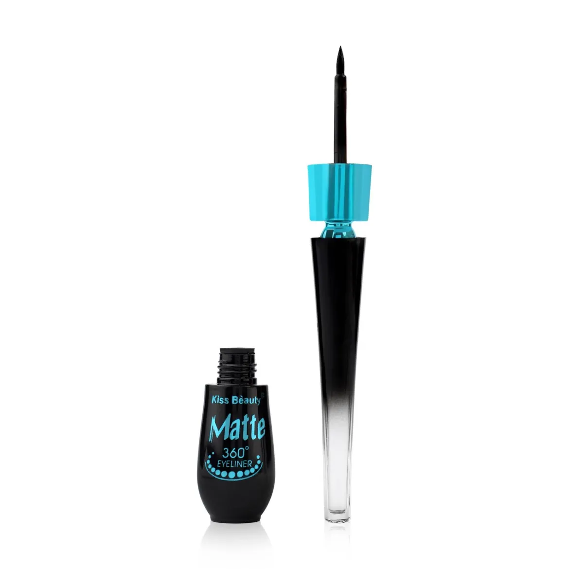 Kiss Beauty Matte рідка підводка для очей - циркуль матова чорна