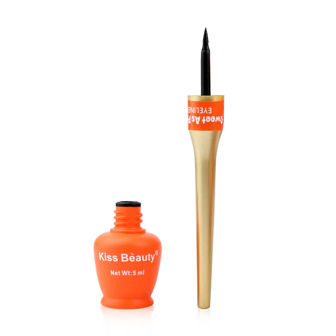 Kiss Beauty Sweet As Peach рідка підводка для очей чорна 5мл