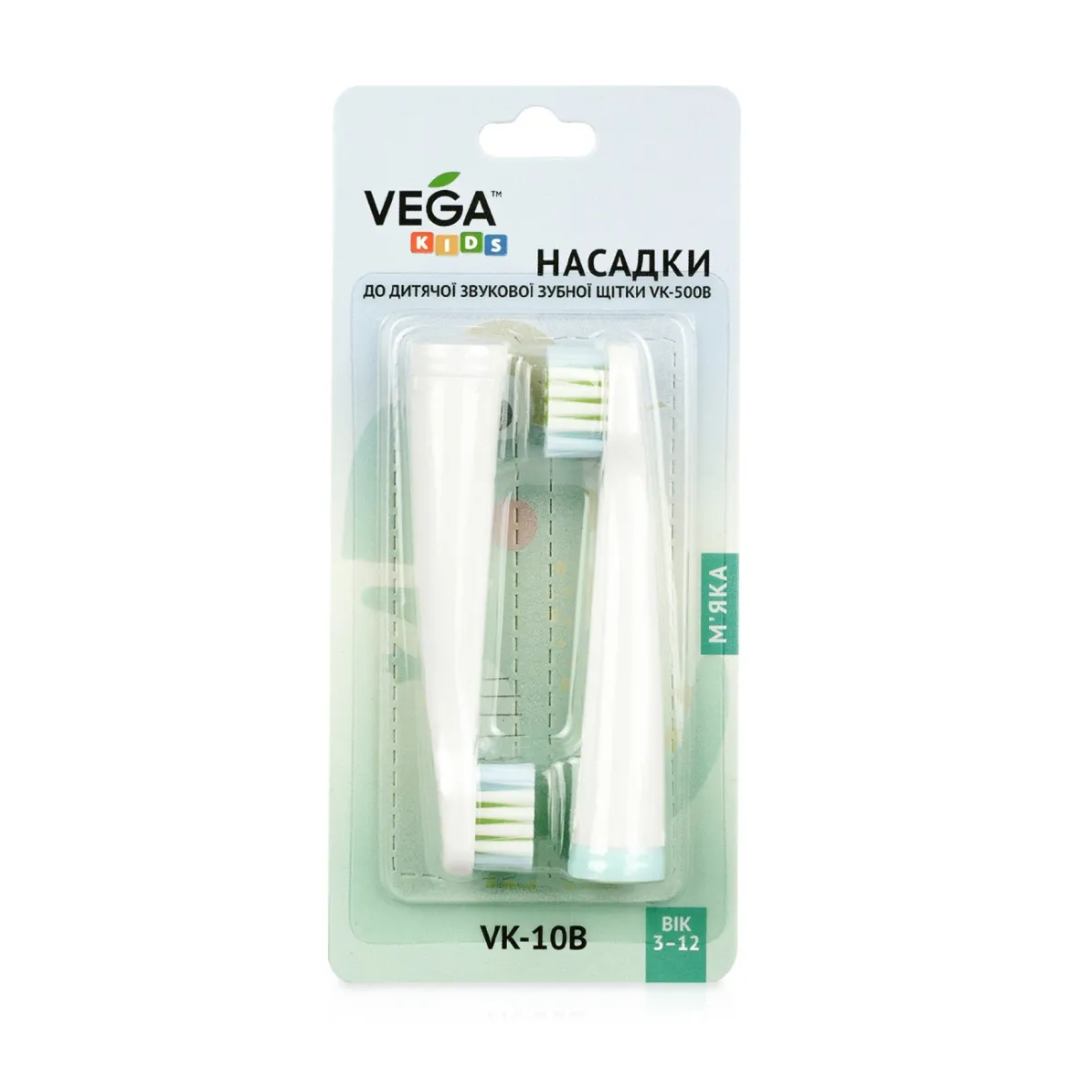 Vega насадка дитяча до звукової зубної щітки бірюзова