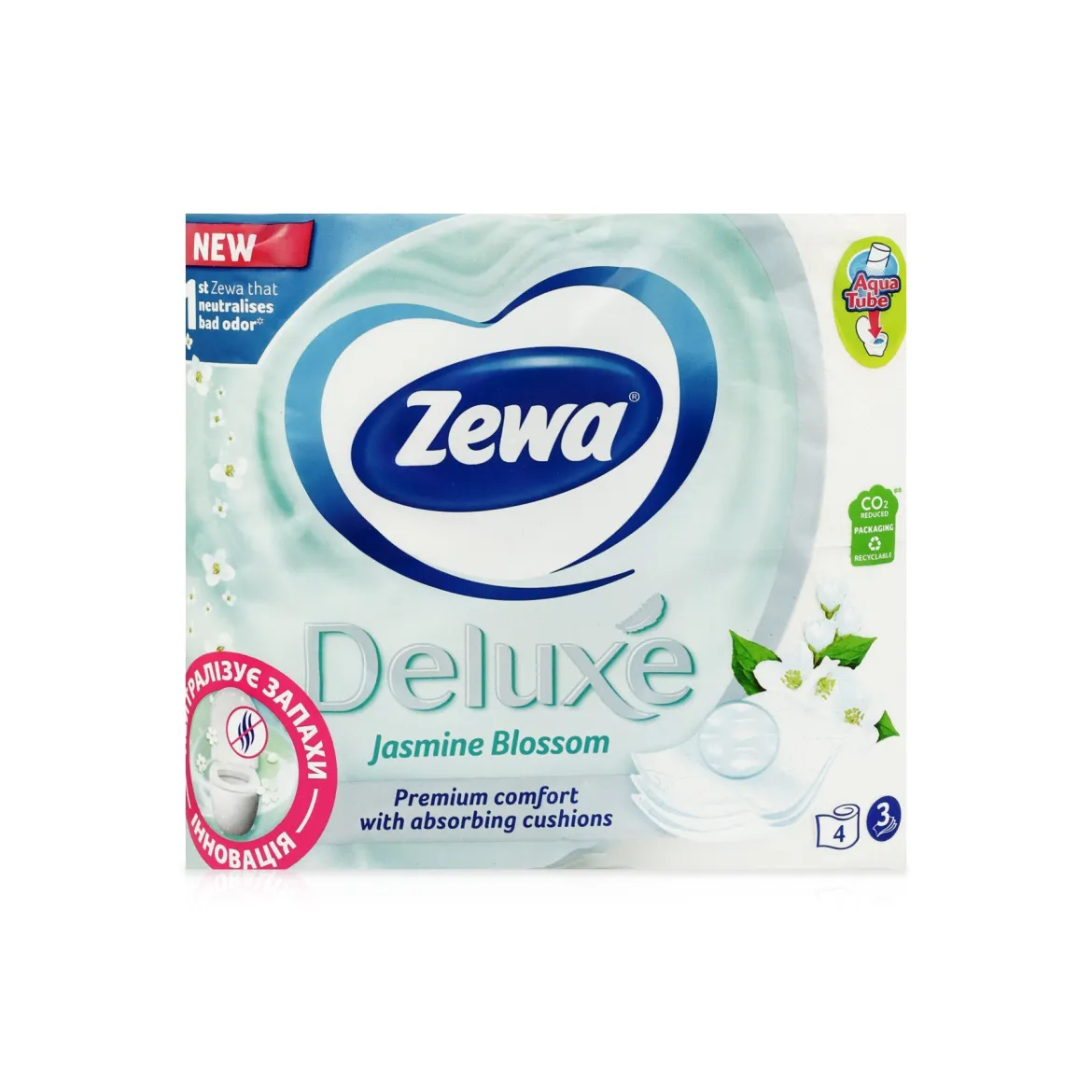 Zewa Deluxe туалетний папір Jasmine 3 шари 4 шт.