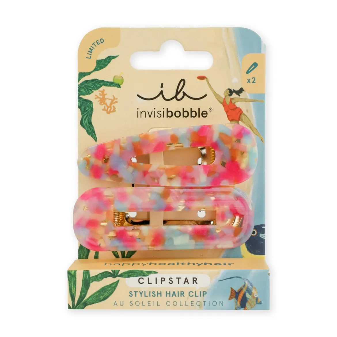 Invisibobble Clipstar заколка-краб Au Soleil Dazzling Wave * 2 шт.