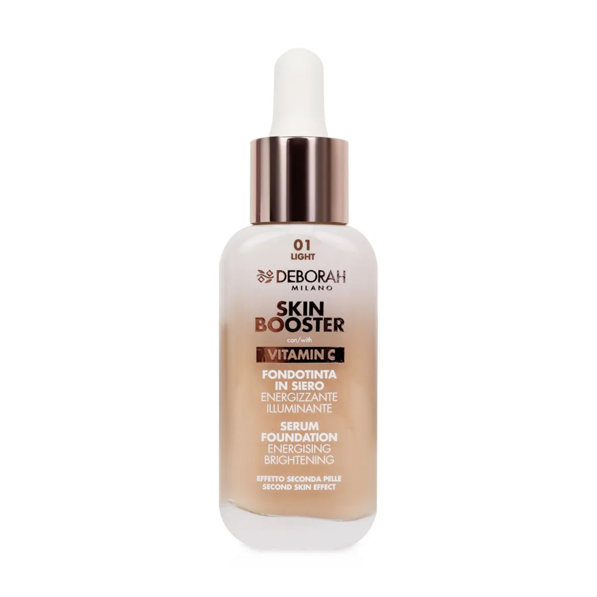 Deborah Skin Booster тональна сироватка з вітаміном С 01 Light SPF15 30мл
