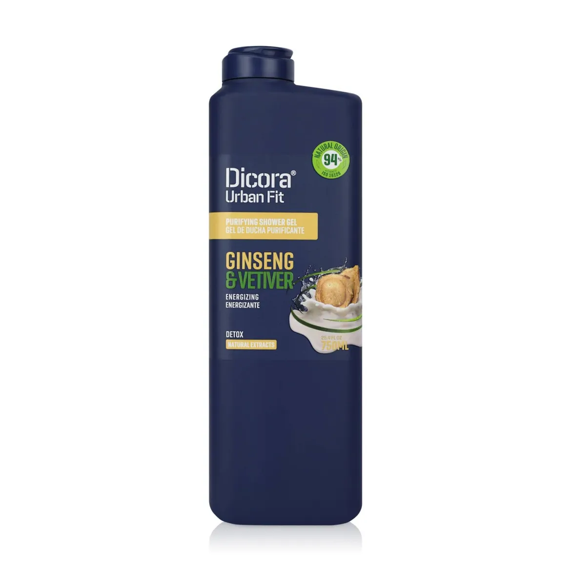 Dicora Urban Fit крем-гель для душу Detox Vetiver &amp; Ginseng очищення 750мл