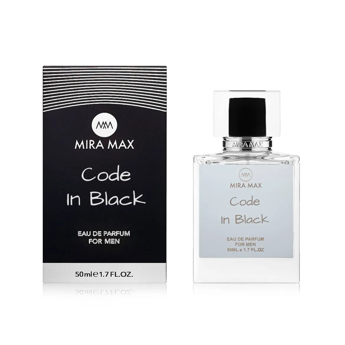 MiraMax парфумована вода для чоловіків * Code in Black vs Giorgio Armani Code 50мл — Photo 1