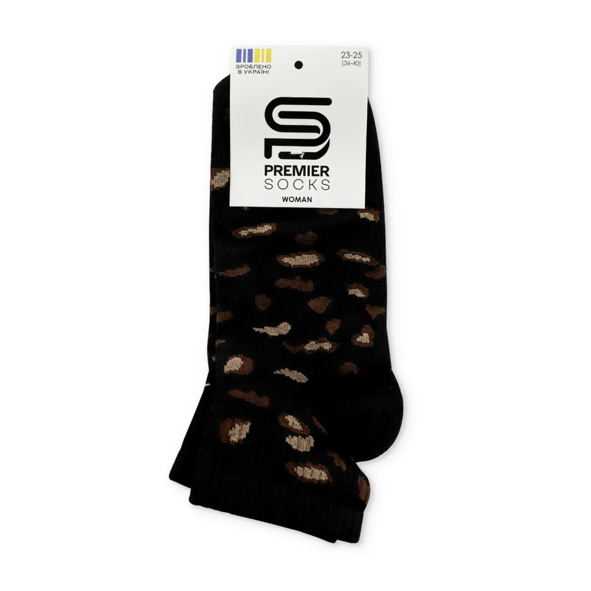 Premier Socks шкарпетки жіночі середні 17В35/20 з резинкою леопард