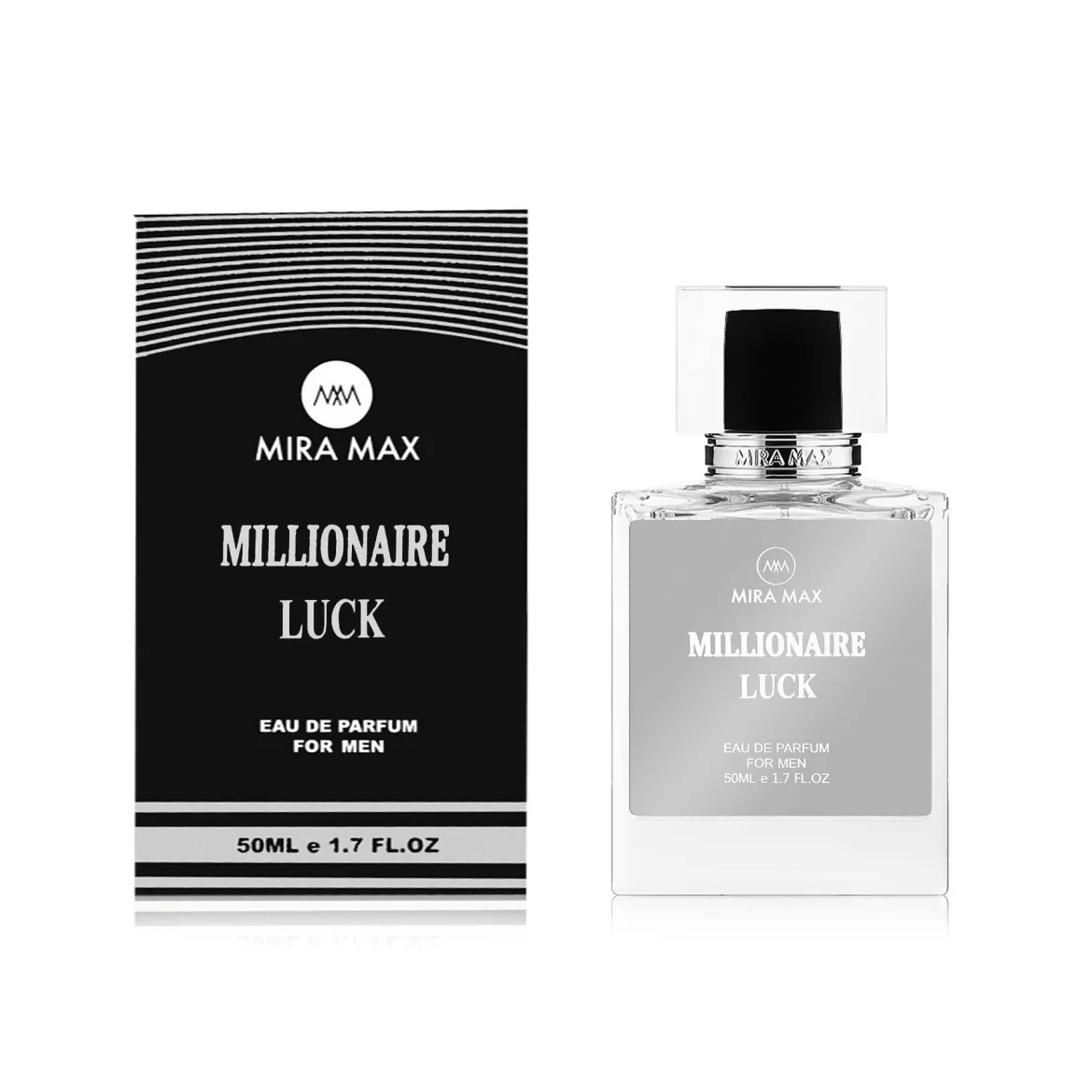 MiraMax парфумована вода для чоловіків Millionaire Luck vs Paco Rabanne 1 Million Lucky 50мл — Photo 1