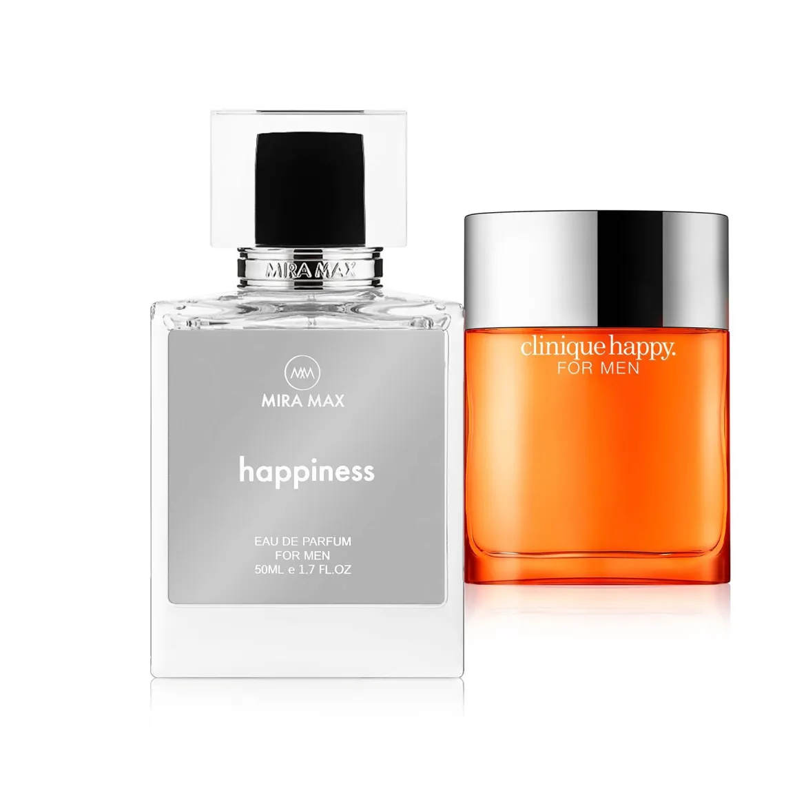 MiraMax парфумована вода для чоловіків Happiness vs Clinique Happy 50мл