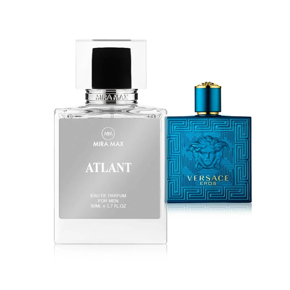 MiraMax парфумована вода для чоловіків Atlant vs Versace Eros 50мл