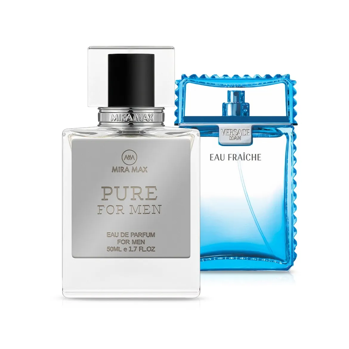 MiraMax парфумована вода для чоловіків * Pure For Men vs Versace Men Eau Fr 50мл