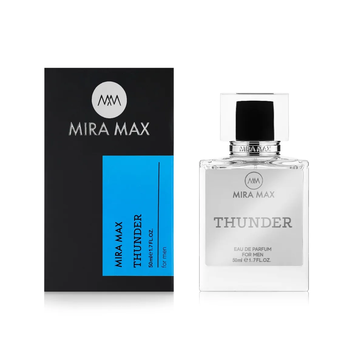 MiraMax парфумована вода для чоловіків Thunder vs Azzaro Wanted Tonic 50мл — Photo 1
