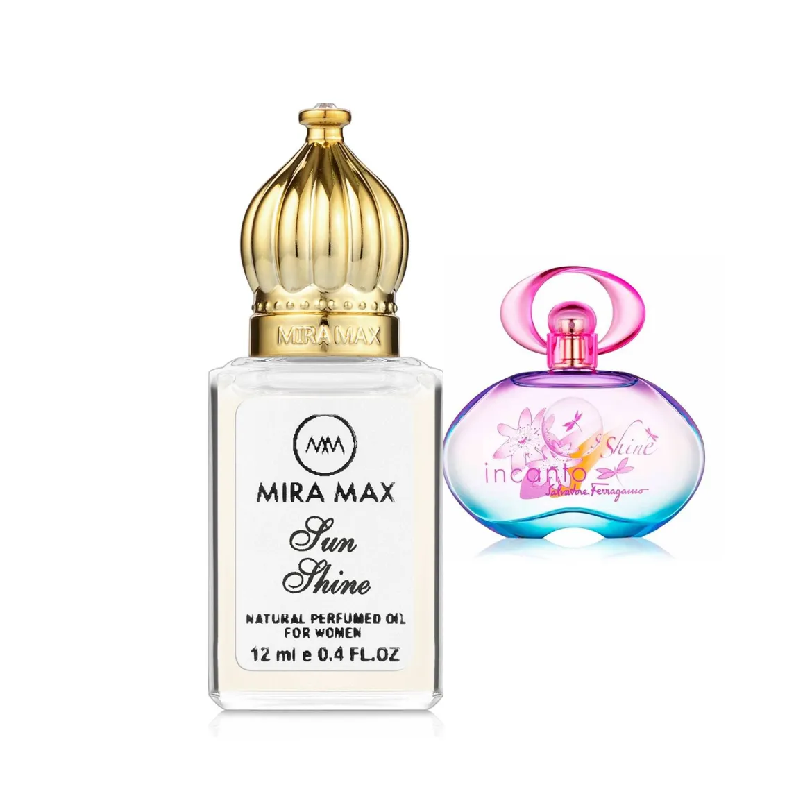 MiraMax парфумована олія для жінок Shiness vs Salvatore Ferragamo Incanto Shine 12мл
