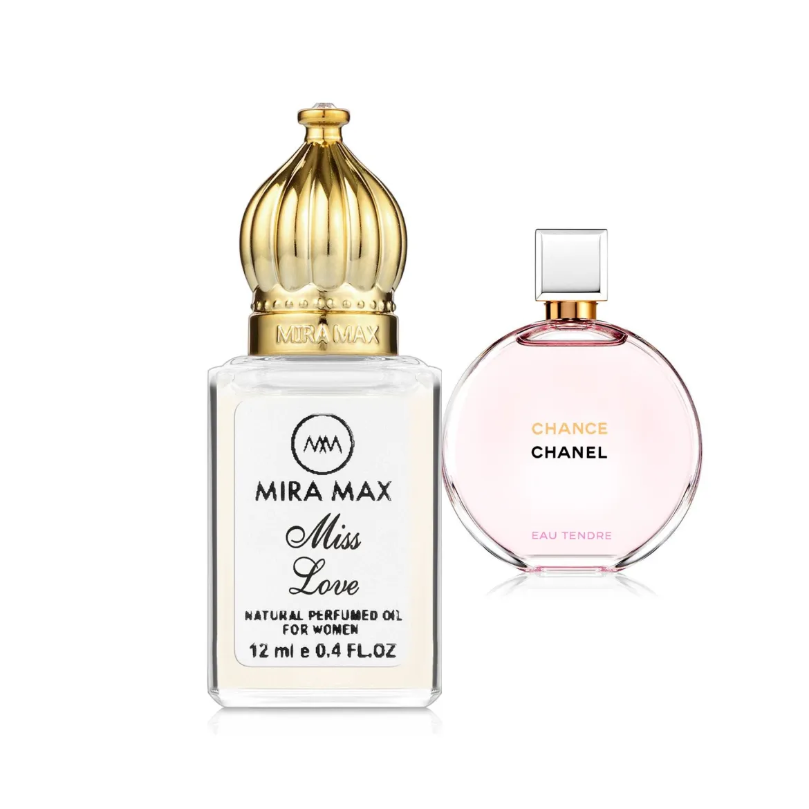 MiraMax парфумована олія для жінок Tenderness vs Chanel Chance Eau Tendre 12мл