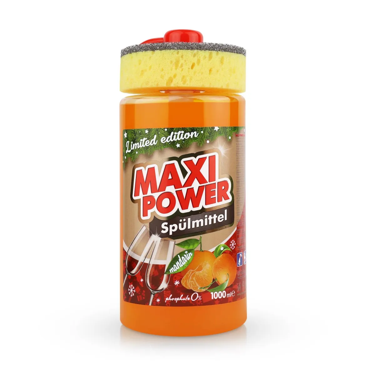 Maxi Power засіб для миття посуду Мандарин 1л