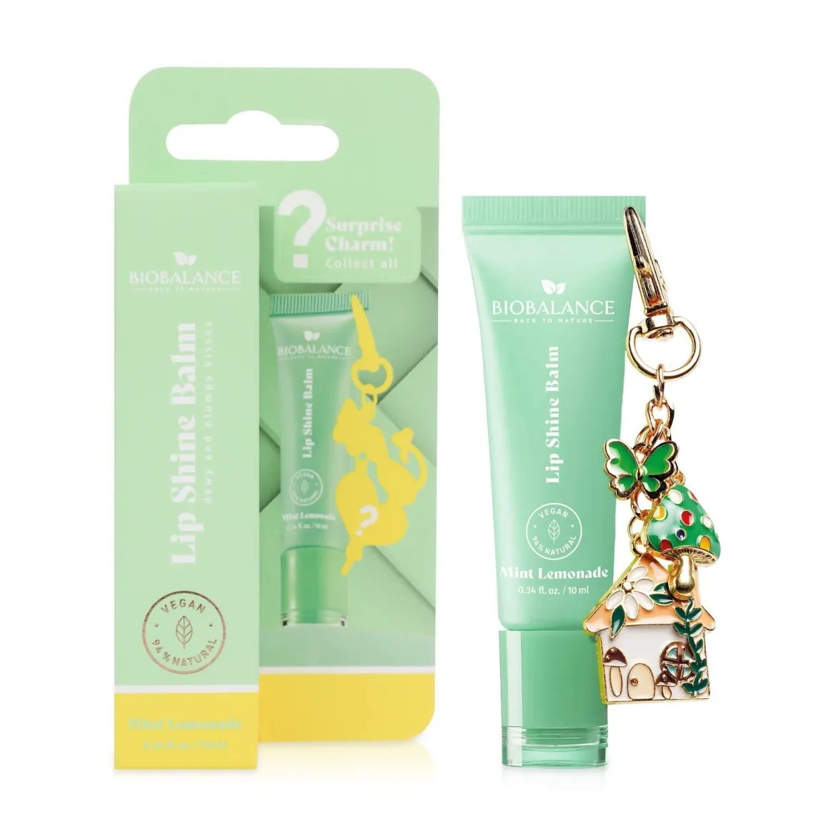 Biobalance Lip Shine бальзам для губ* прозорий Mint Lemonade 10мл