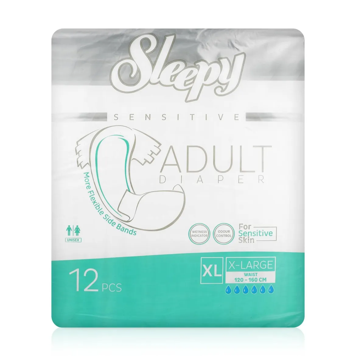 Sleepy Sensitive підгузки для дорослих XL* 12 шт.