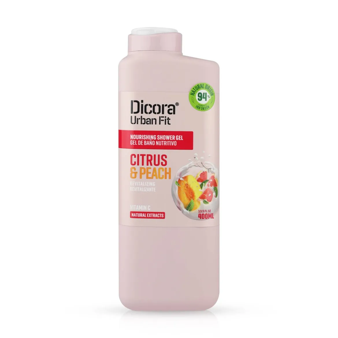 Dicora Urban Fit крем-гель для душу Vit C Citrus &amp; Peach зволоження* 400мл