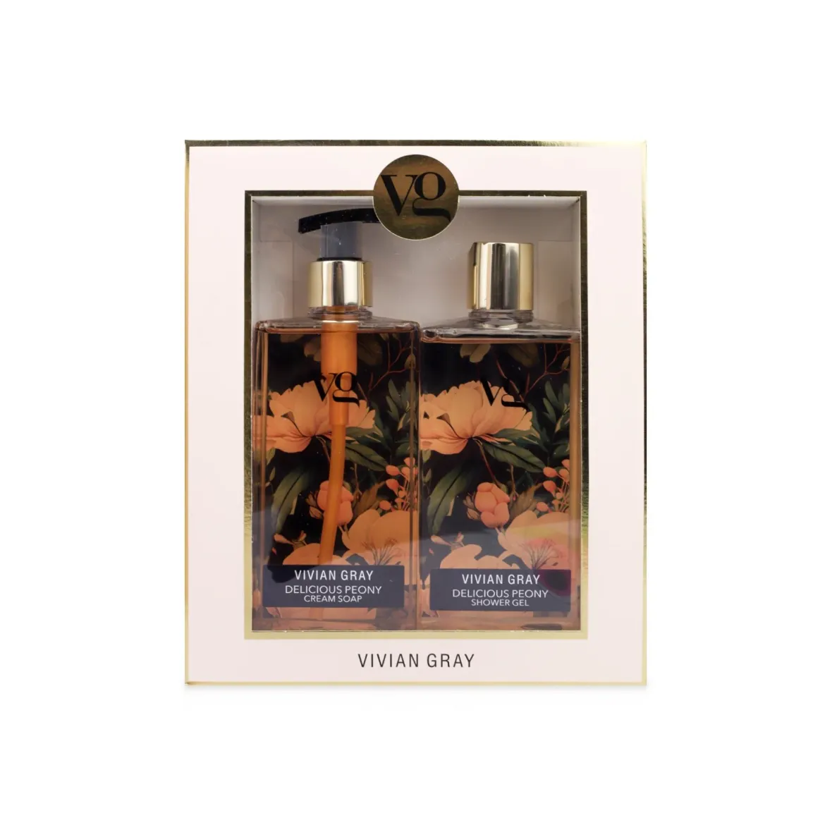 VivianGray Delicious Peony набір гель д/душа крем мило д/рук 350мл 2 шт.