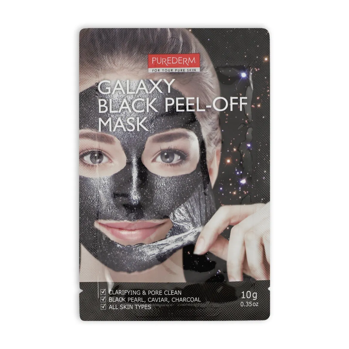 Purederm Galaxy маска-плівка чорна 10г