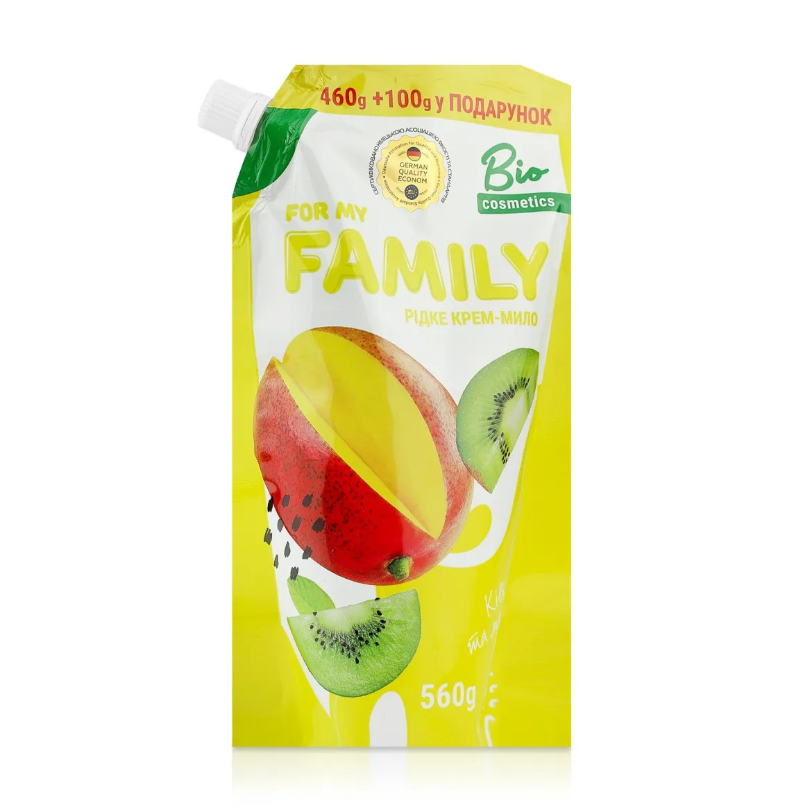 For my Family рідке мило дой-пак ківі та манго 560г