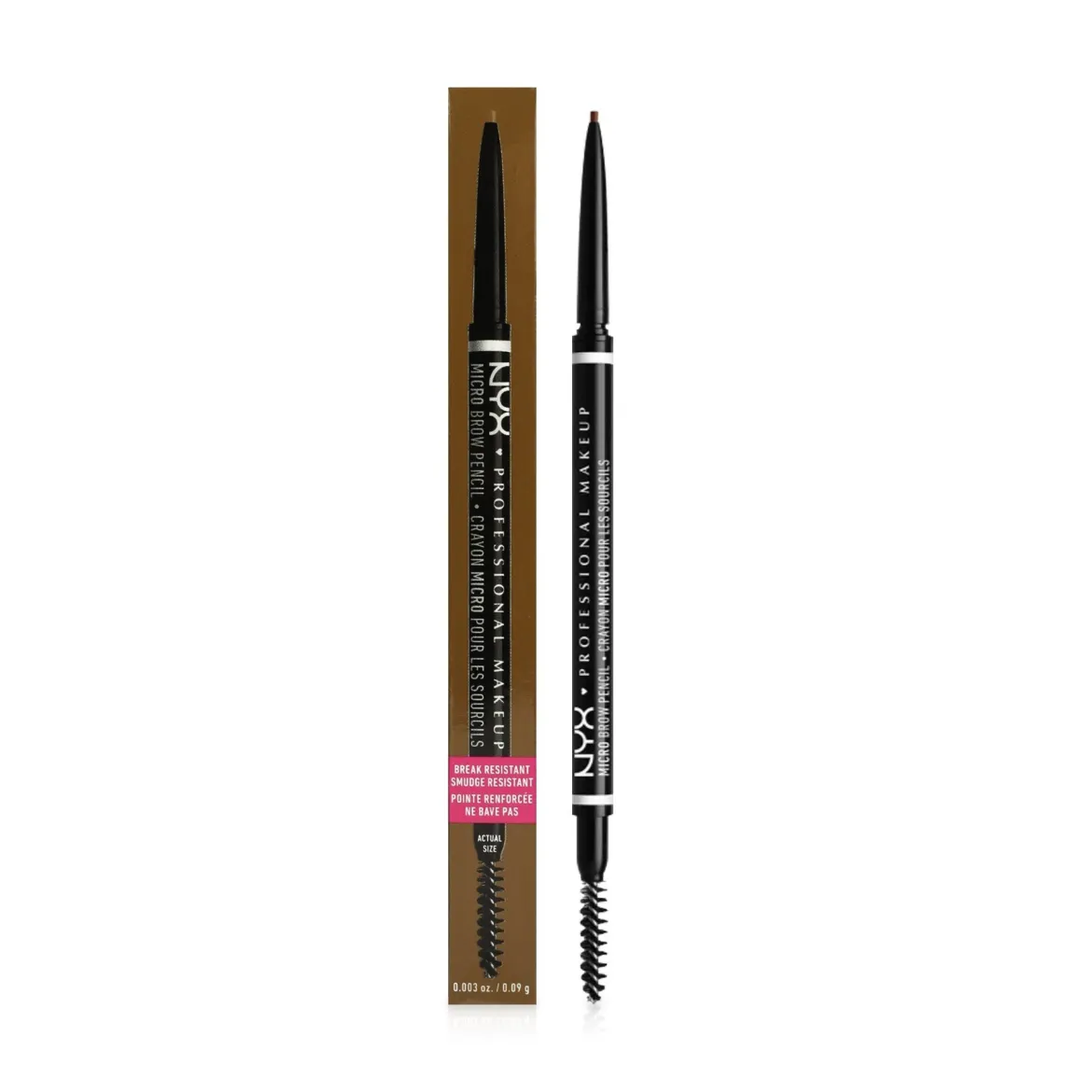 NYX Professional Makeup Micro Brow олівець для брів з щіточкою ультратонкий