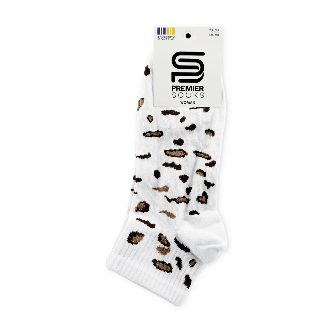 Premier Socks шкарпетки жіночі середні 17В35/20 з резинкою леопард