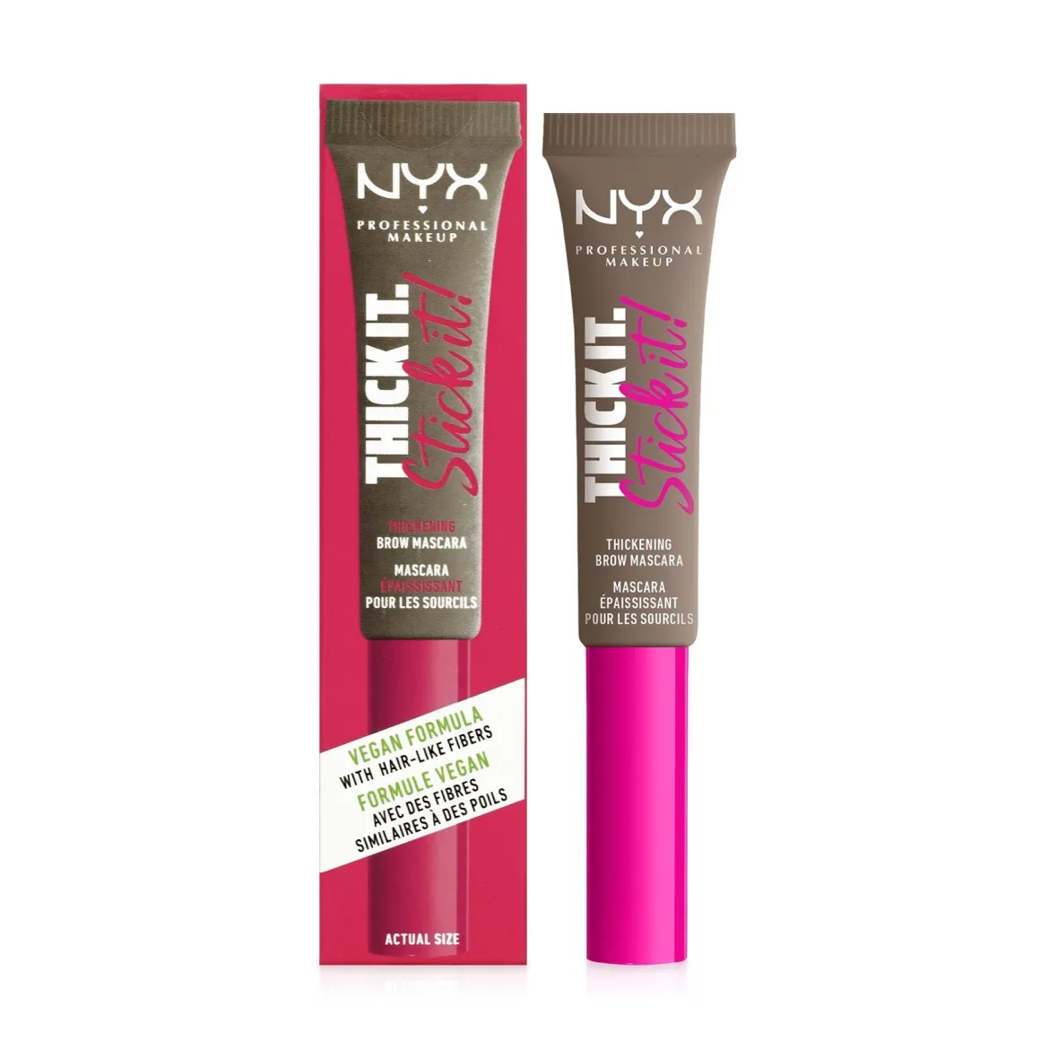 NYX Professional Makeup Thick It Stick It! туш для фіксації брів