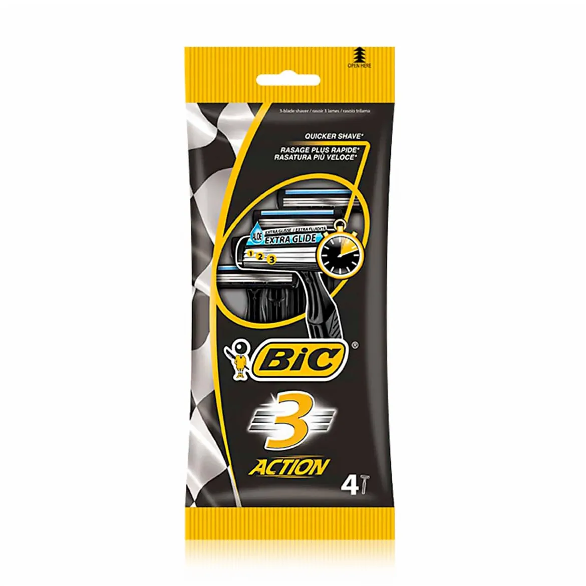 BIC Action 3 разовий станок 4 шт.