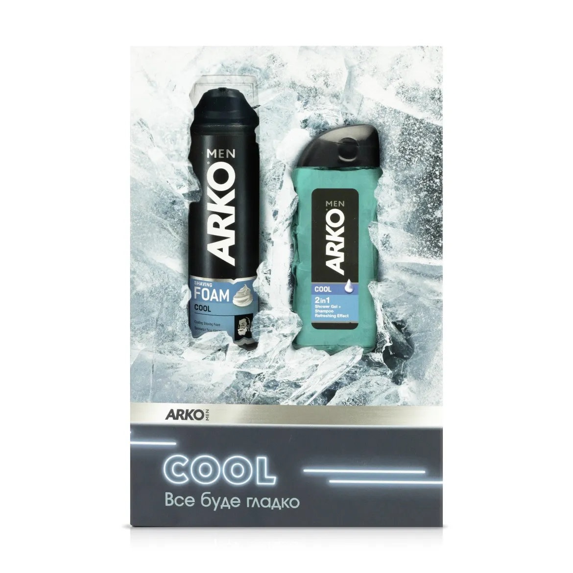 Arko набір чоловічий Cool (піна+гель д/душу) — Photo 1