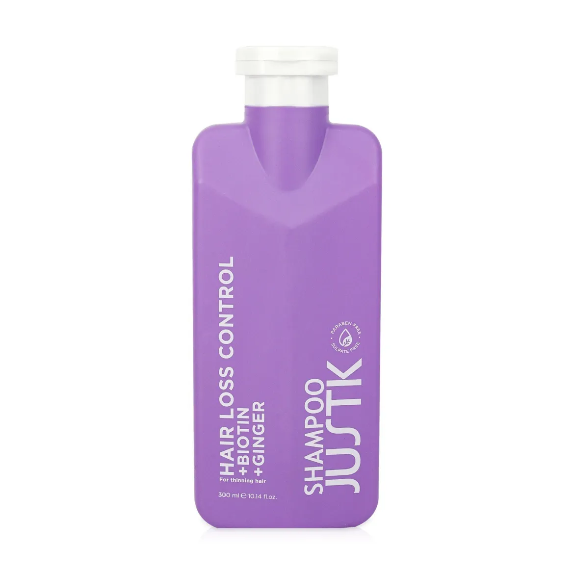 JUSTK шампунь Biotin &amp; Ginger проти випадіння 300мл
